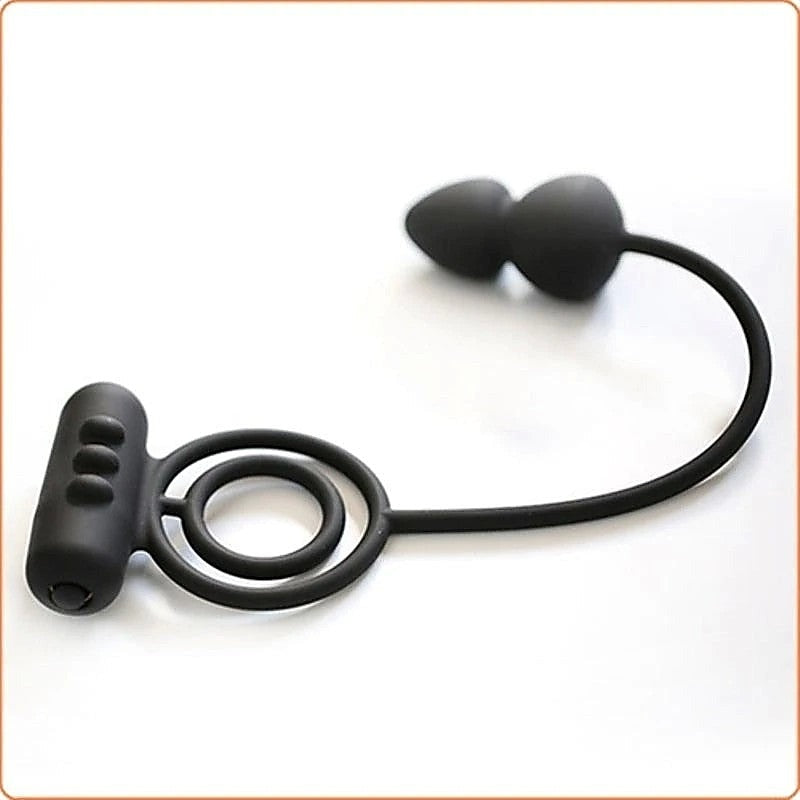 BDStyle Dual Delight - Vibrating Cock Ring and Anal Beads - Anal Beads and Balls