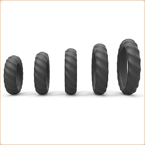 Silicone Penis Rings for Erection Enhancing by BDStyle - Ball and Cock Toys