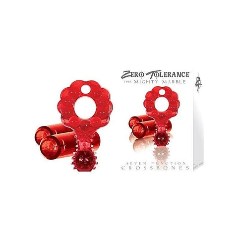 Zero Tolerance Crossbones Mighty Marble Double Bullet Cock - Cock Rings