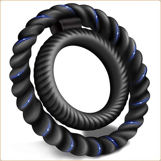 Silicone Dual Textured Penis Ring