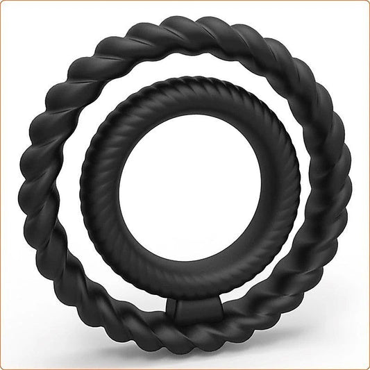 Silicone Dual Textured Penis Ring