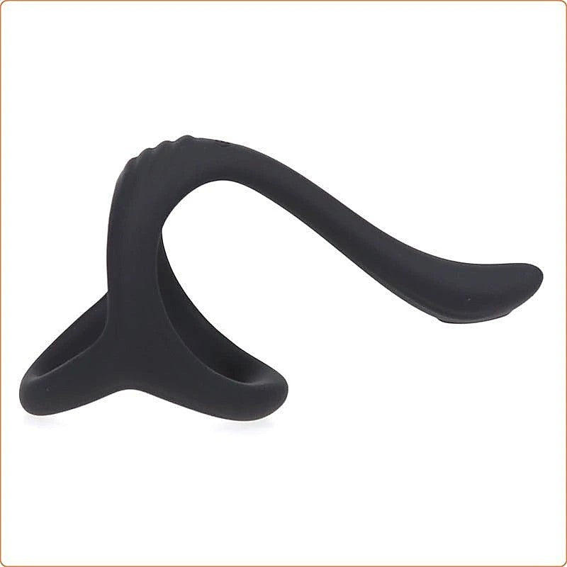 Silicone Triangle Penis Ring with Teasing Tail - Ball and Cock Toys
