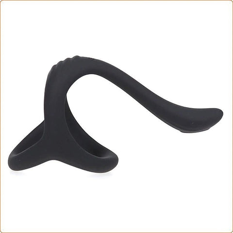 Silicone Triangle Penis Ring with Teasing Tail - Ball and Cock Toys