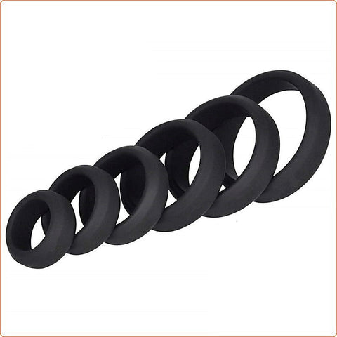 Premium Silicone Cock Ring Set by BDStyle - Stretchy Cock Rings