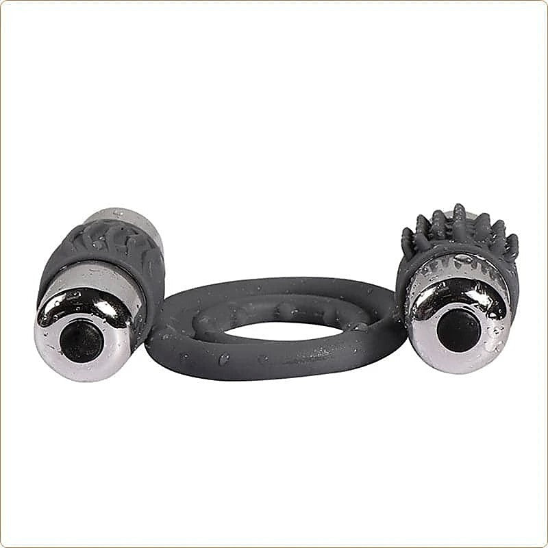 Double Bullet Cock Ring by BDStyle - Ball and Cock Toys
