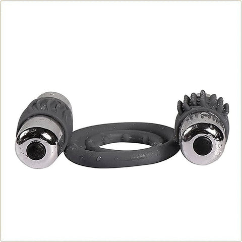 Double Bullet Cock Ring by BDStyle - Ball and Cock Toys