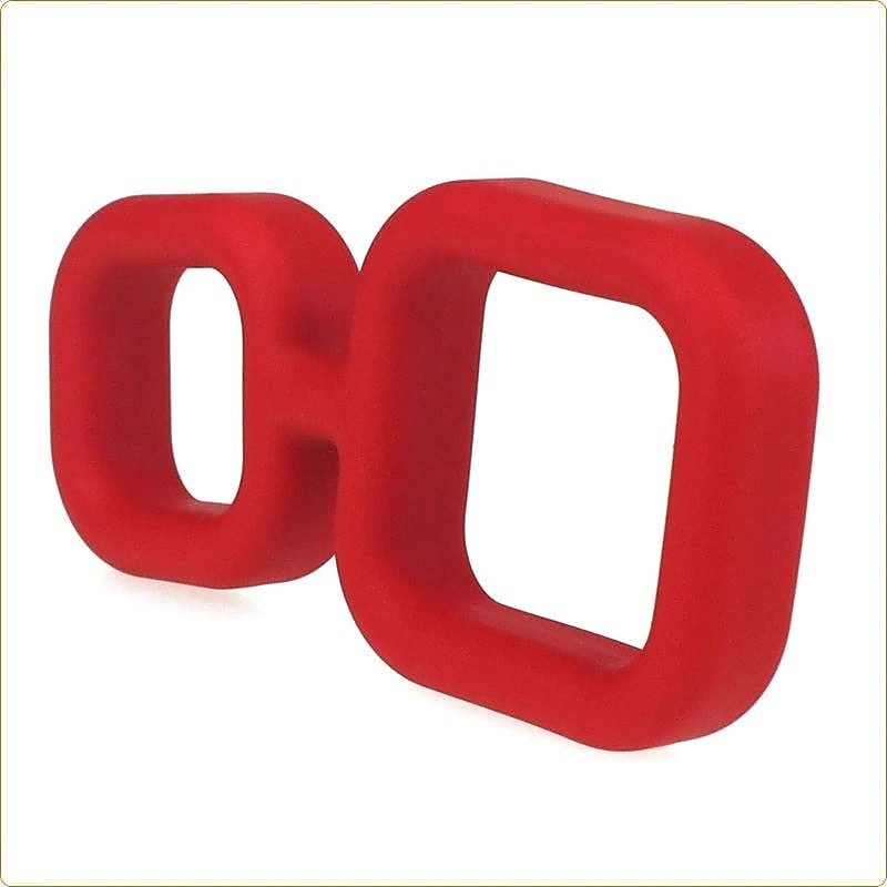X-MEN Liquid Silicone Double Cock Ring by BDStyle - Ball and Cock Toys