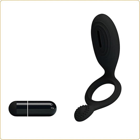 Prettylove Ethel Rechargeable Cock Ring by Baile - Ball and Cock Toys
