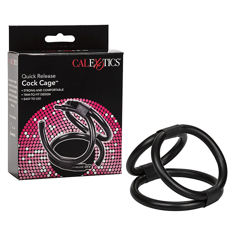 Quick Release Men's Cock Cage by California Exotics - Ball and Cock Toys