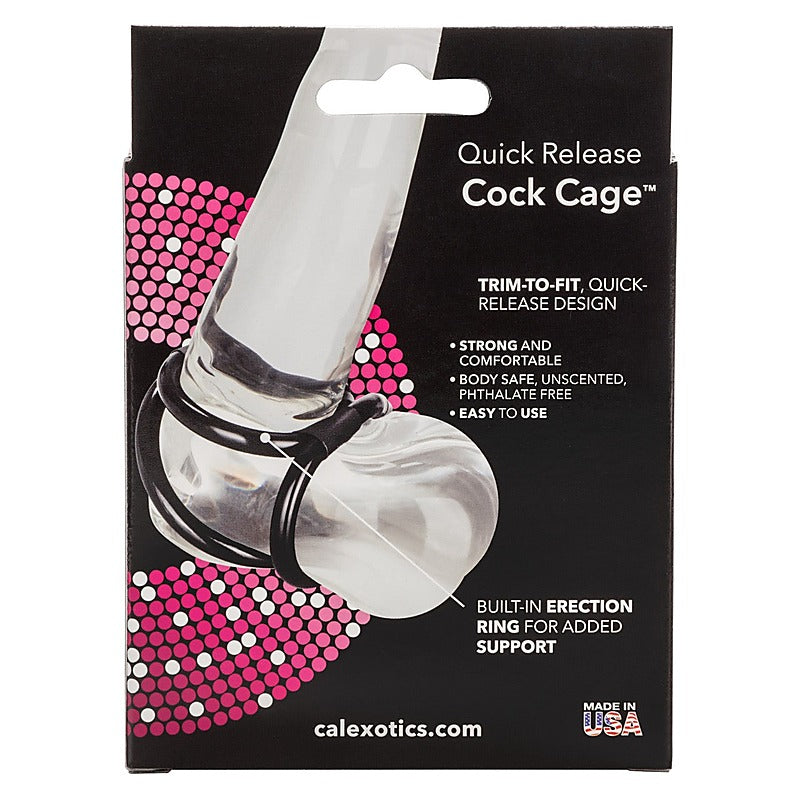 Quick Release Men's Cock Cage by California Exotics - Ball and Cock Toys