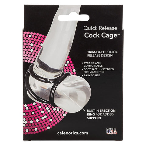 Quick Release Men's Cock Cage by California Exotics - Ball and Cock Toys