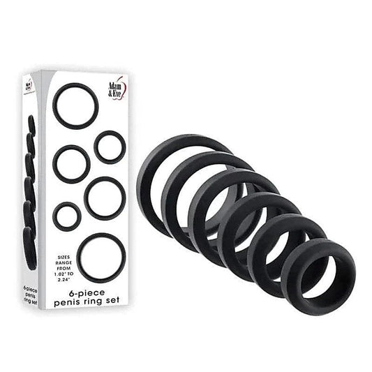 Adam & Eve Pleasure Enhancing Cock Ring Set - Ball and Cock Toys