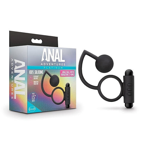 Platinum Anal Ball & Vibrating C-Ring Set by Blush Novelties - Ball and Cock Toys