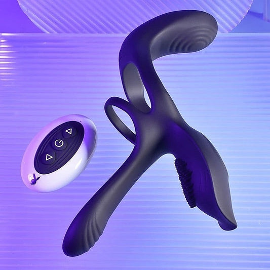 Playboy Pleasure The 3 Way Vibrating Mens Dick Ring