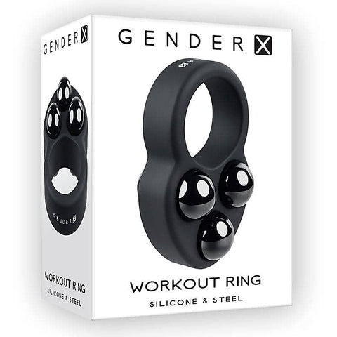Silicone Workout Cock Ring with Removable Weights by Evolved - Stretchy Cock Rings
