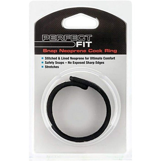 Neoprene Snap Mens Cock Ring by Perfect Fit - Cock Rings