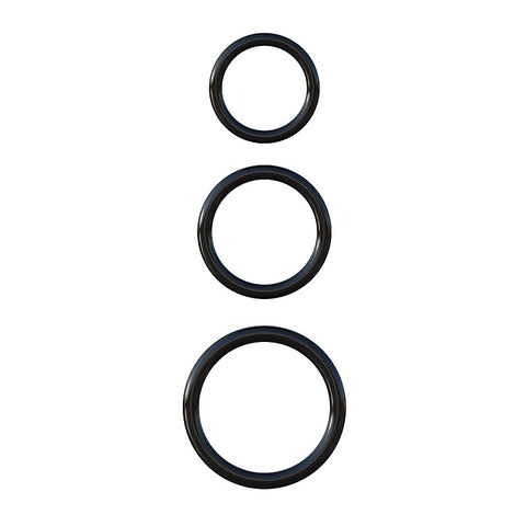 Fantasy 3 Silicone Cock Ring Stamina Set by Pipedream - Cock Rings