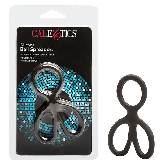 CalExotics Silicone Ball Spreader Erection Enhancer - Stretchy Cock Rings