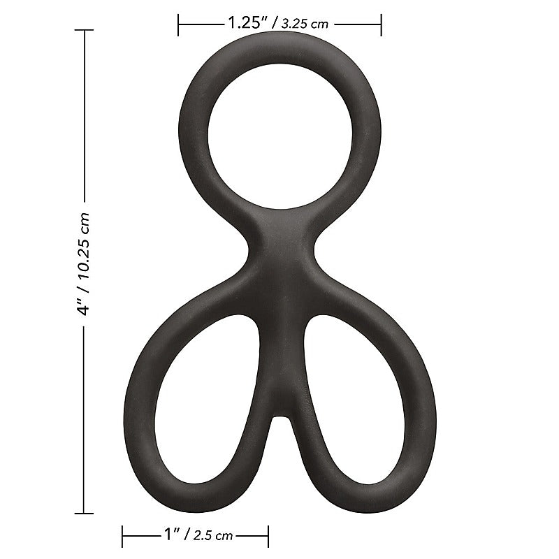 Silicone Ball Spreader Erection Enhancer - Stretchy Cock Rings