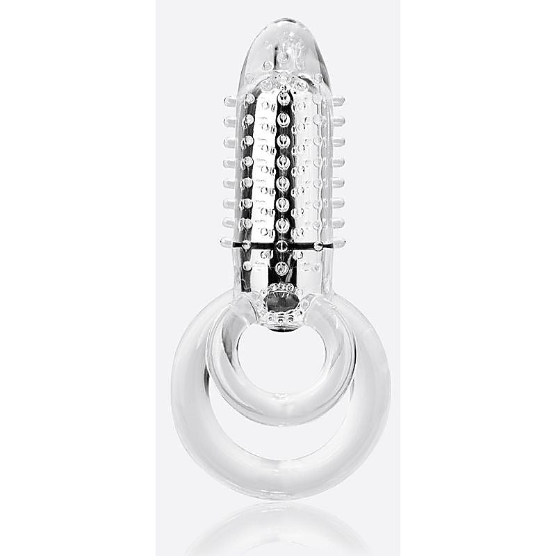 DoubleO 8 Dual-Cock Ring Vibrating Erection Enhancer - Vibrating Cock Rings