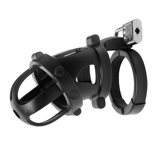 The Chamber Locking Chastity Cage - Cock Rings