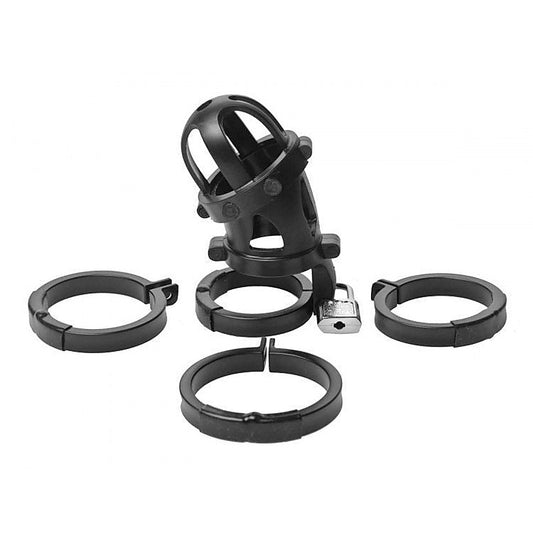 The Chamber Locking Chastity Cage - Cock Rings