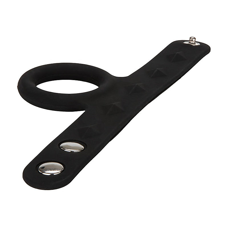 Silicone Tri-Snap Scrotum Support Cock Ring - Cock Rings