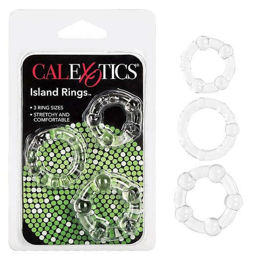 California Exotics Island Silicone Stretchy Cock Rings