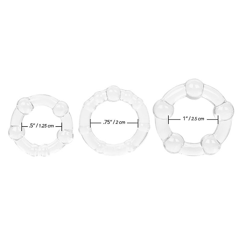 Island Silicone Stretchy Cock Rings by California Exotics - Cock Rings