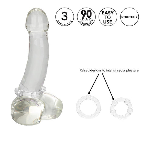 Island Silicone Stretchy Cock Rings by California Exotics - Cock Rings