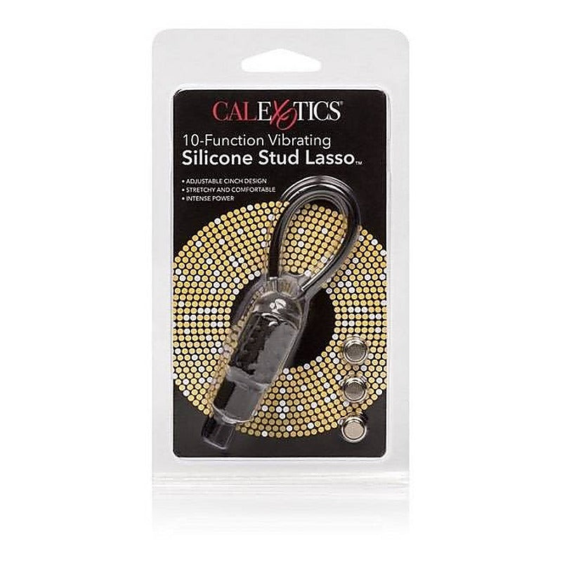 CalExotics 10 Function Vibrating Silicone Stud Lasso Ring - Cock Rings