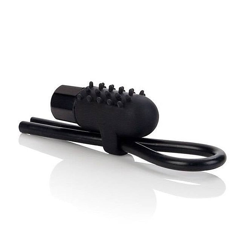 CalExotics 10 Function Vibrating Silicone Stud Lasso Ring - Cock Rings