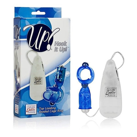 Hook It Up Top Loading Beaded Cock Cage Ring - Cock Rings