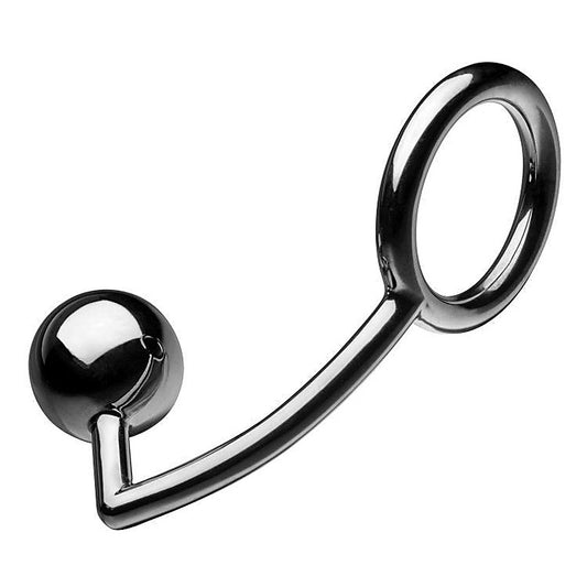 Tom of Finland Stainless Steel Cock Ring and Anal Ball