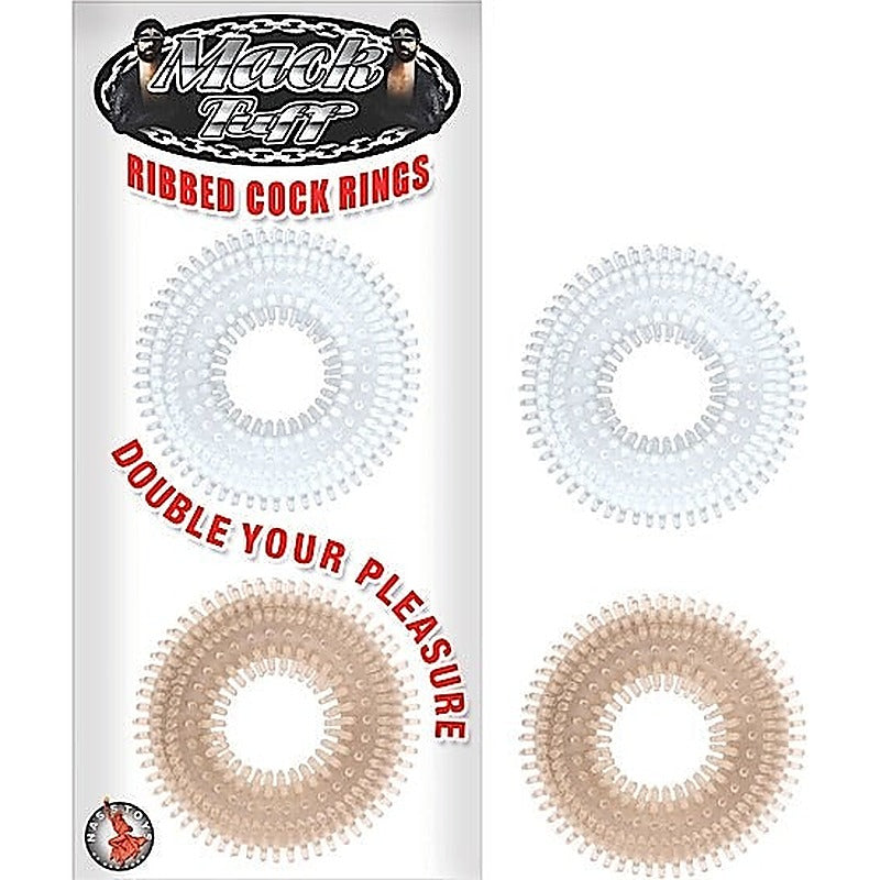 Premium Mack Tuff Ribbed Cock Rings by Nasstoys - Cock Rings
