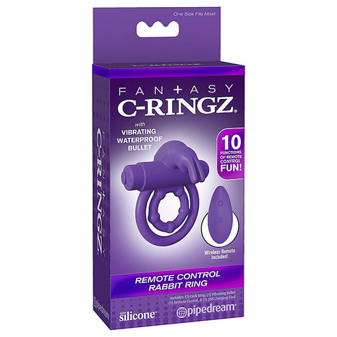 Fantasy Remote Control Rabbit Ear Cock Ring by Pipedream - Cock Rings
