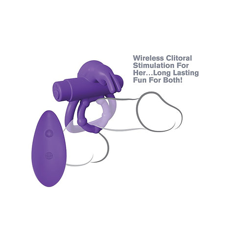 Fantasy Remote Control Rabbit Ear Cock Ring by Pipedream - Cock Rings