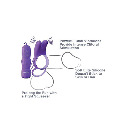 Pipedream Fantasy C-Ringz Twin Teazer Rabbit Cock Ring