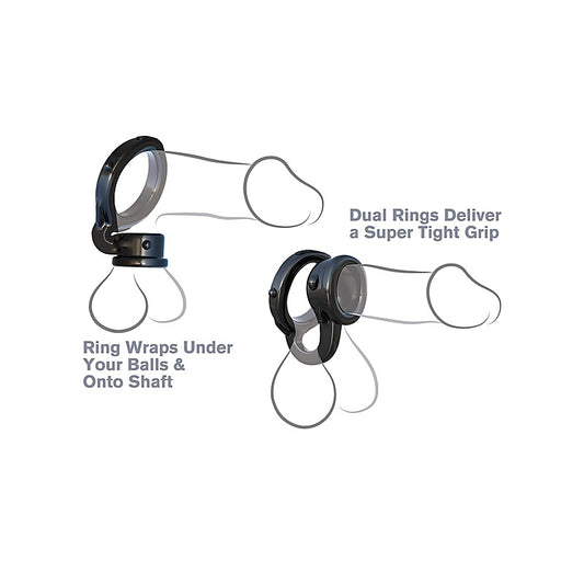 Pipedream Fantasy C-Ringz Ironman Duo Stretchy Cock Ring - Cock Rings