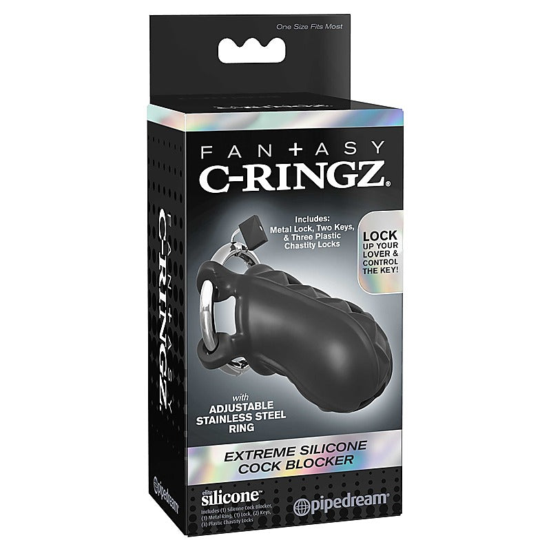 Fantasy C-Ringz Extreme Silicone Cock Blocker by Pipedream - Male Chastity