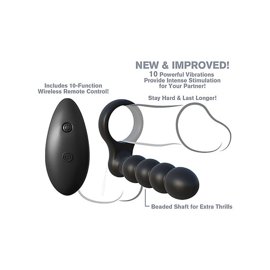 Pipedream Fantasy C-Ringz Remote Control Double Penetrator - Vibrating Cock Rings
