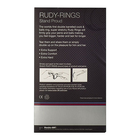 Professional-Grade Rudy Ring by Rocks Off - Stretchy Cock Rings