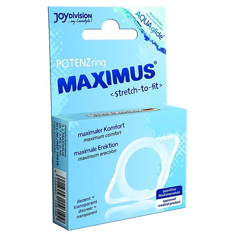 Premium MAXIMUS POTENZring 3 pcs by JoyDivision - Stretchy Cock Rings