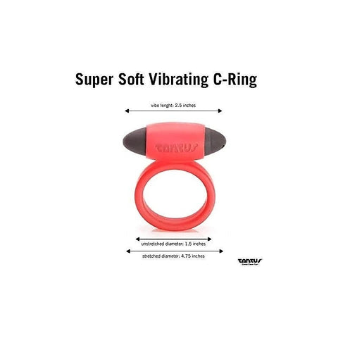 Vibrating Super Soft C-Ring by Tantus - Vibrating Cock Rings