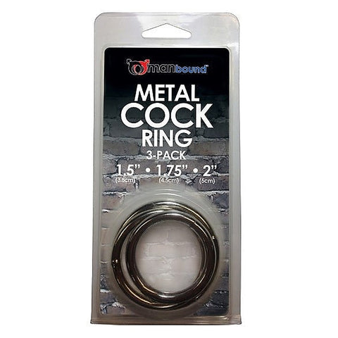 Manbound Cock Rings 3 Pack Metal by Sportsheets - Cock Rings