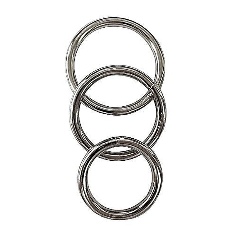 Manbound Cock Rings 3 Pack Metal by Sportsheets - Cock Rings