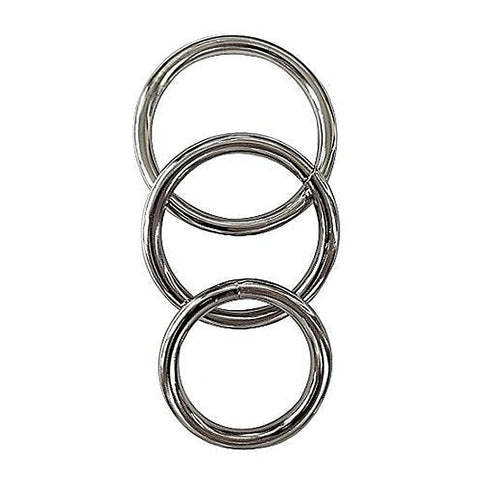 Manbound Cock Rings 3 Pack Metal by Sportsheets - Cock Rings