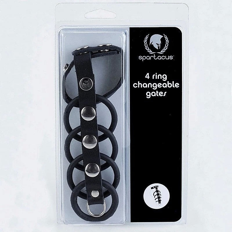 4 Cock Ring Changeable Gates by Spartacus Enterprises - Cock Rings