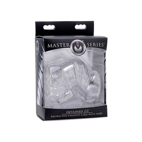 Detained 2.0 Restrictive Chastity Cage with Nubs - Male Chastity