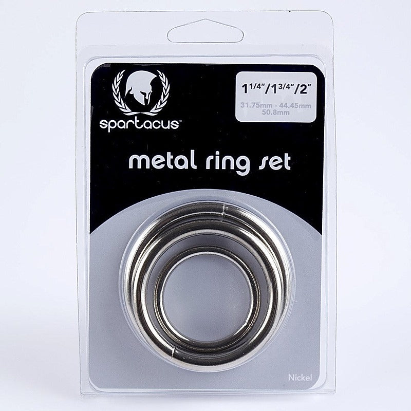 Nickel Metal C Ring Set by Spartacus Enterprises - Cock Rings
